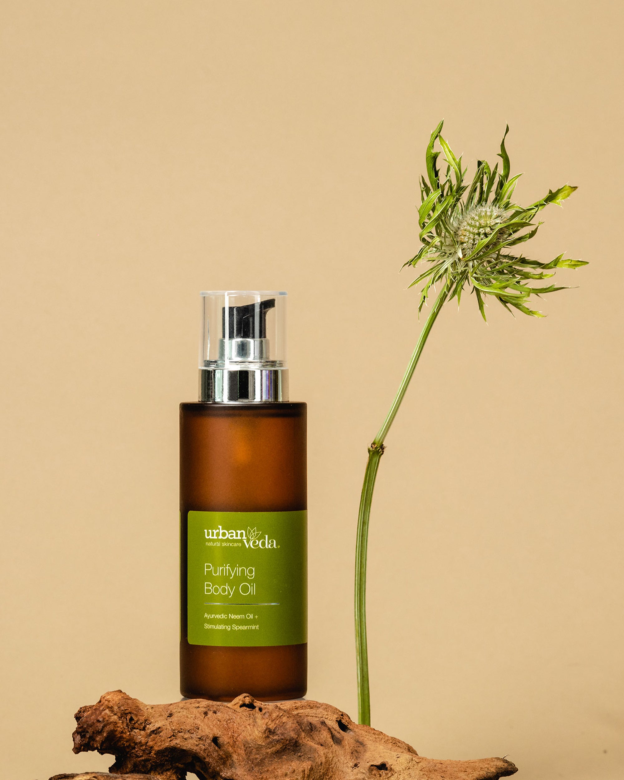 Purifying body oil infused with essential oils and botanical extracts for aromatherapy massage - Urban Veda