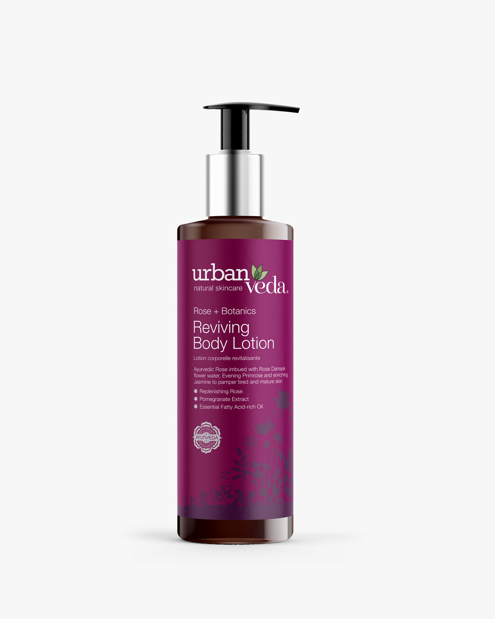 Firming body lotion for mature skin with rose oils and collagen support - urban veda