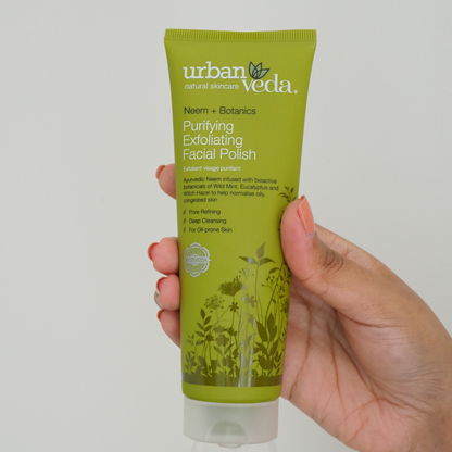 Best Face scrub for acne-prone skin used to cleanse pores and improve skin clarity - urban veda