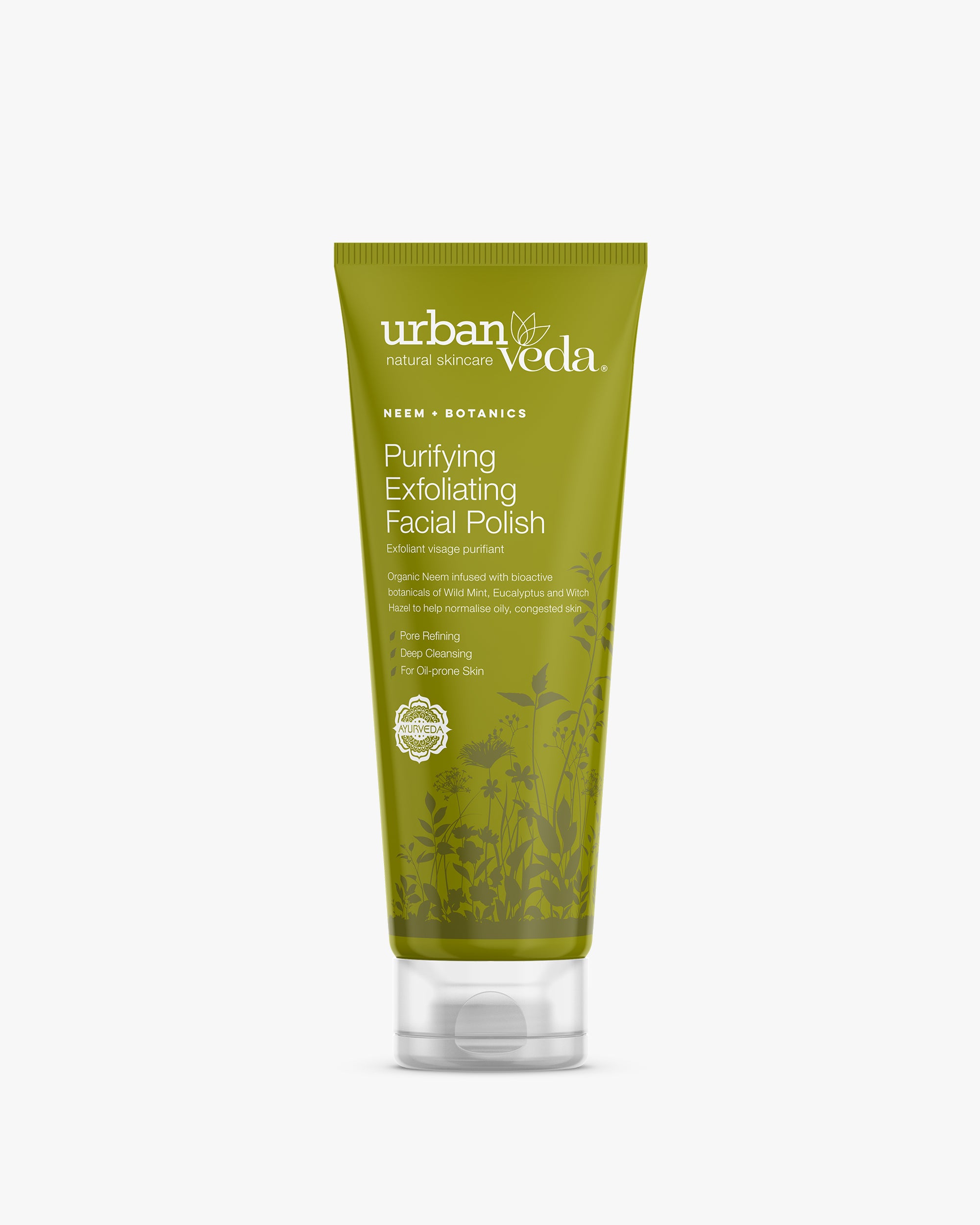 Purifying face scrub for oily and acne-prone skin to unclog pores and reduce blackheads - urban veda