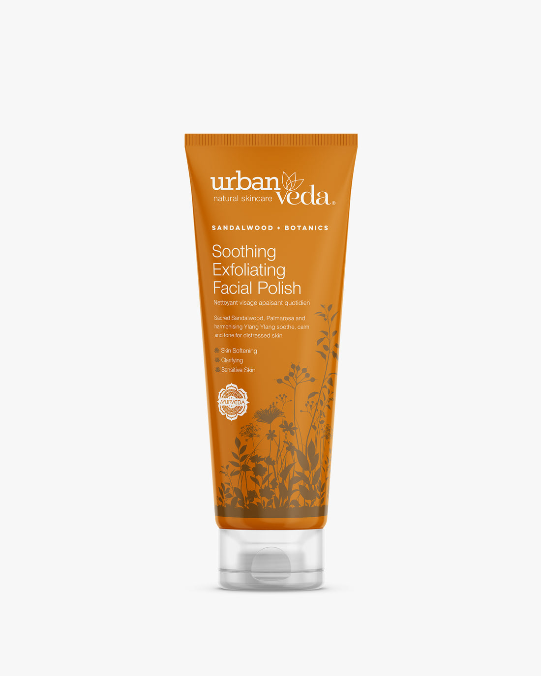 Soothing face scrub for sensitive and dry skin to gently exfoliate and calm irritation - urban veda