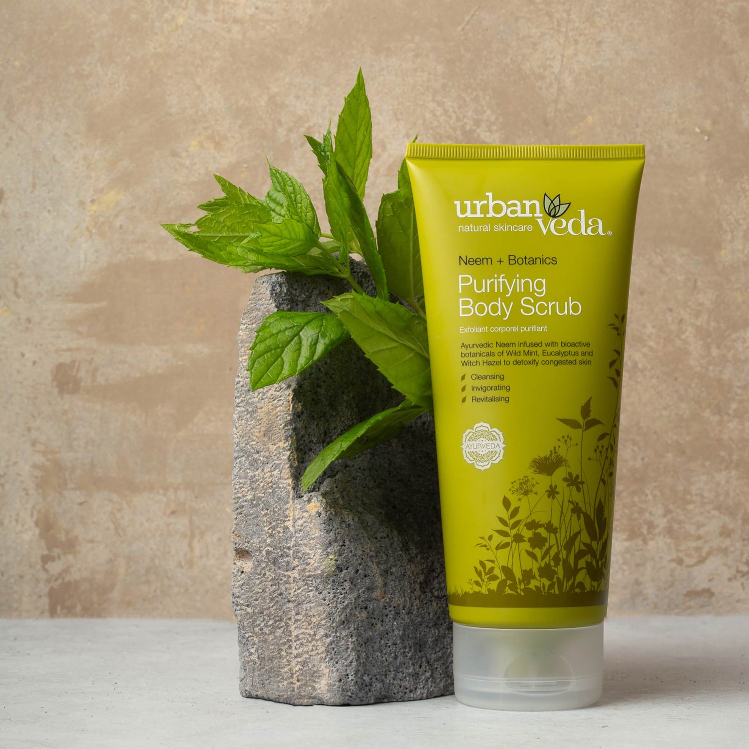 Neem and tea tree body scrub for oily and blemish-prone skin - Urban Veda