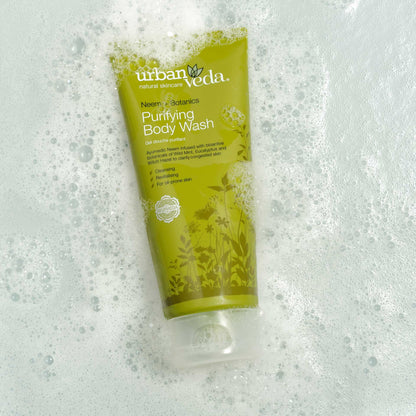 Purifying body wash texture with refreshing gel formula for daily use - urban veda