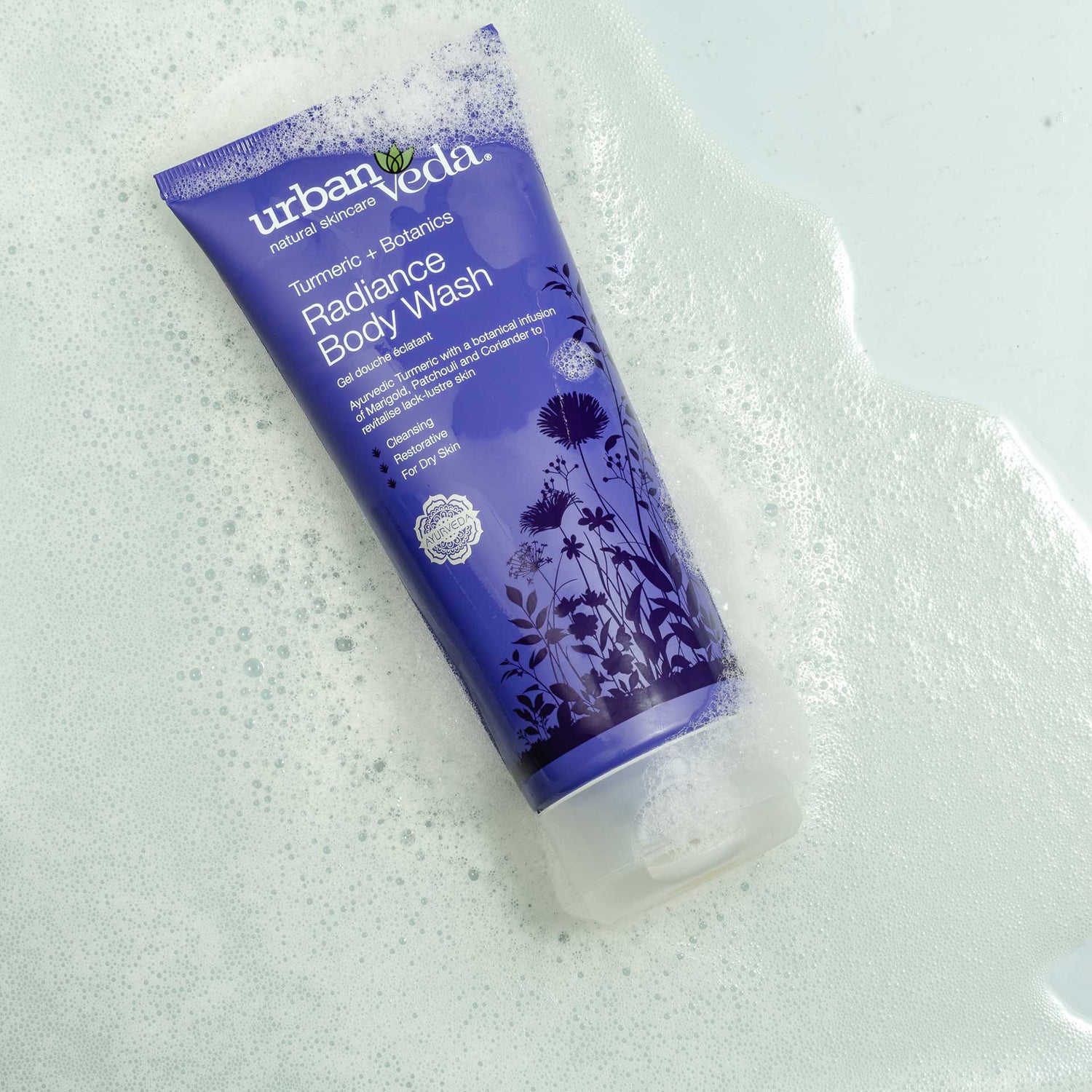 Hydrating brightening body wash for dull skin leaving skin soft and radiant - urban veda