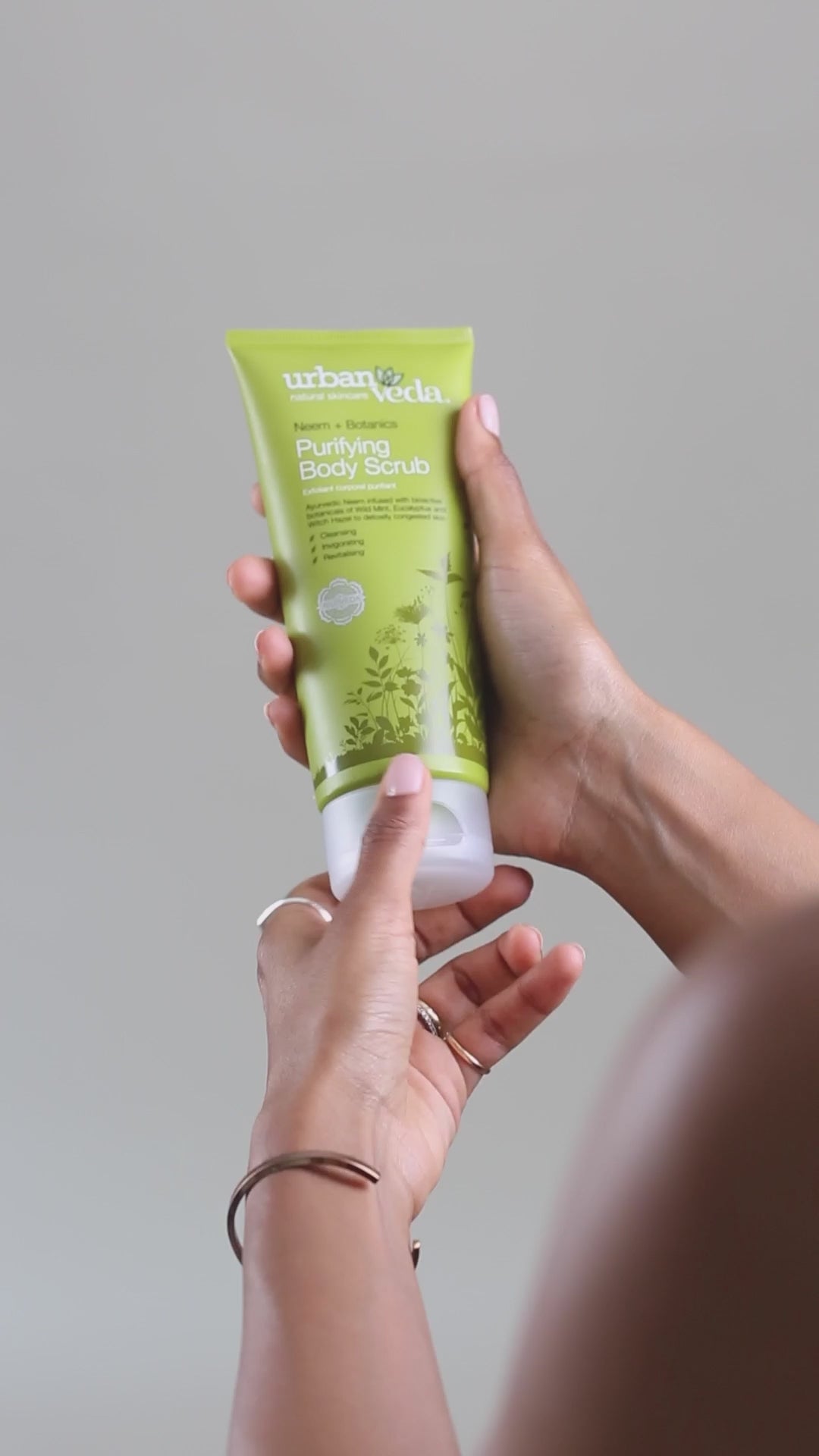 Smoother, clearer-looking skin after using purifying body scrub - urban veda